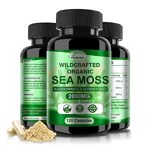 2 Pack 120ct Organic Sea Moss Capsules T82922