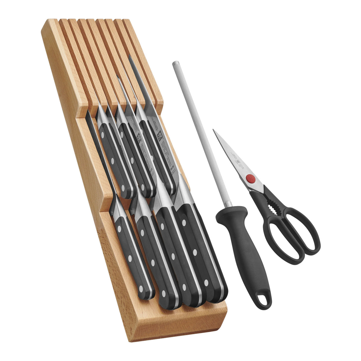 10pc Knife Set with In-Drawer Knife Tray T965