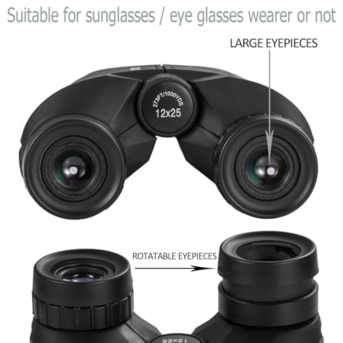12x25 Compact Waterproof Binoculars K39341