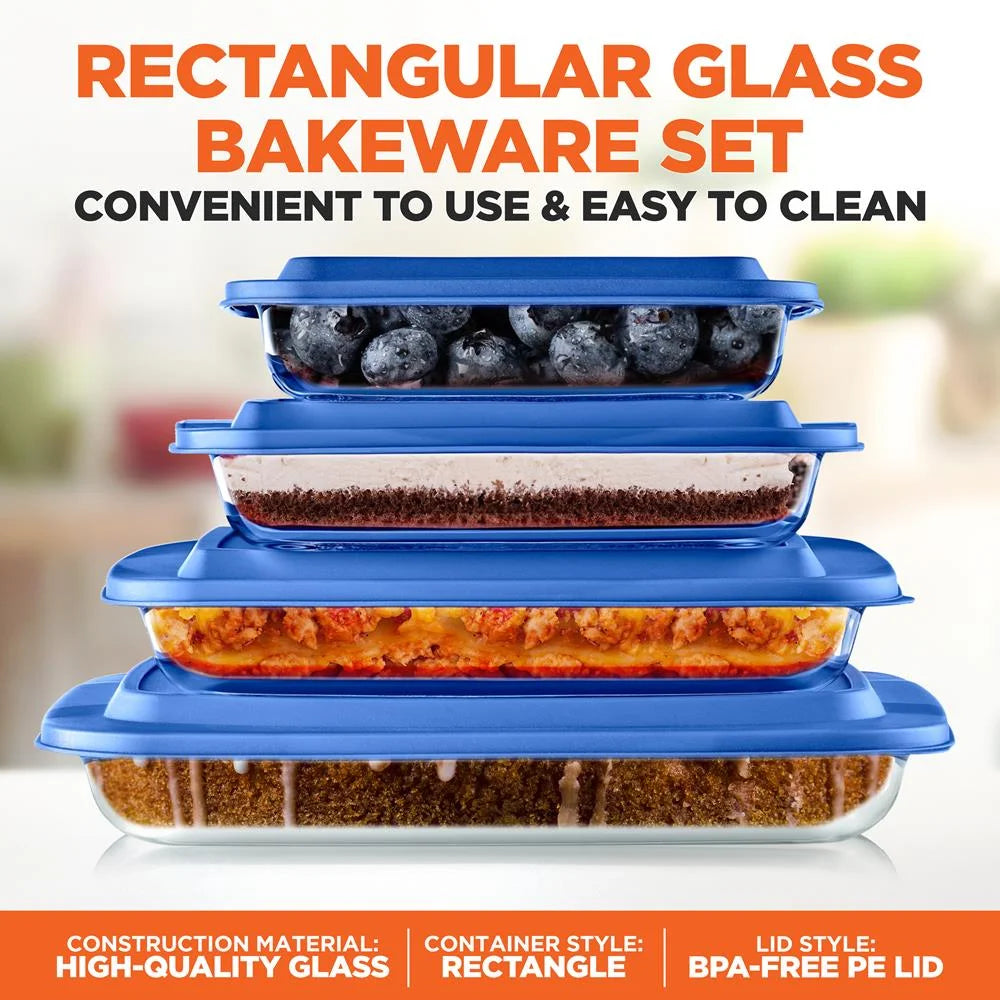 Glass Bakeware Set with PE Lid P5819