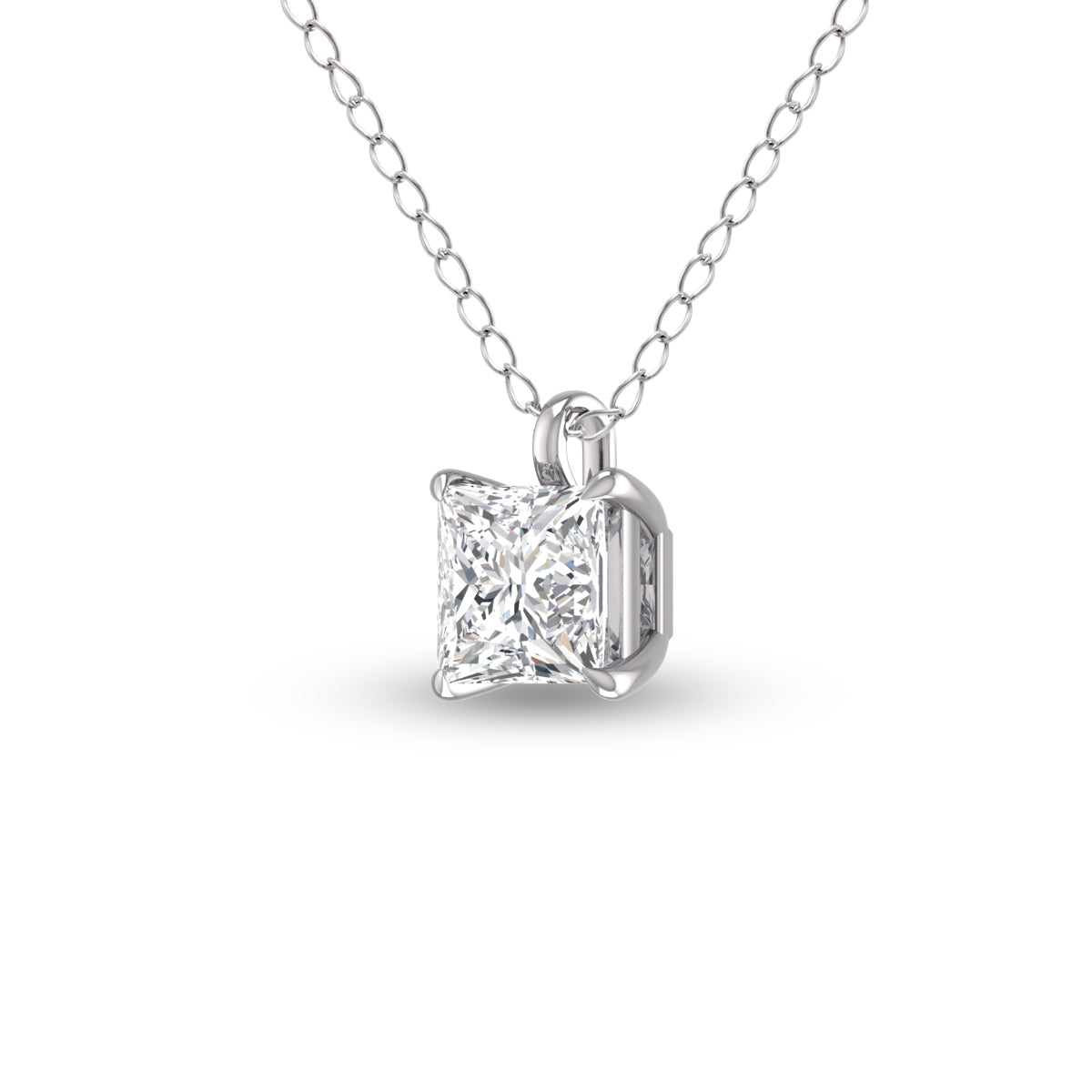 14K White Gold Diamond Pendant E524512
