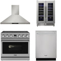 36 Electric Range, Range Hood, Dishwasher and Wine Cooler B516053