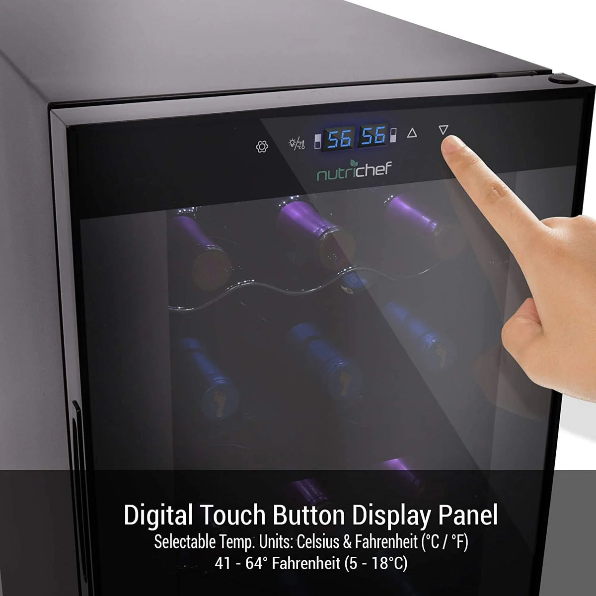 18 Bottle Dual-Zone Wine Cooler Q690