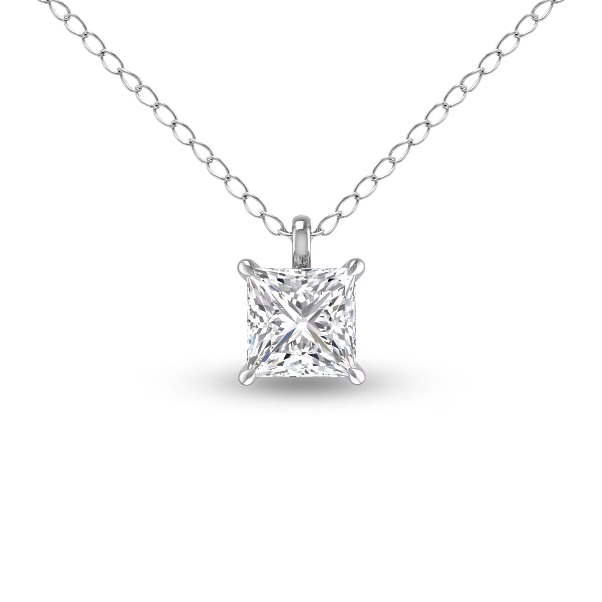 14K White Gold Diamond Pendant E524512